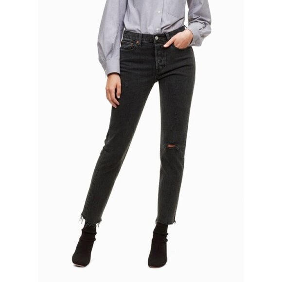 Levi’s | Wedgie Icon Mine Forever Black Size 24 - Picture 1 of 13